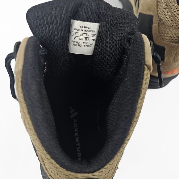 Adidas Vintage Sample Women's Size 7 Hiking Boots Brown Suede Y2K 90's - Picture 7 of 8